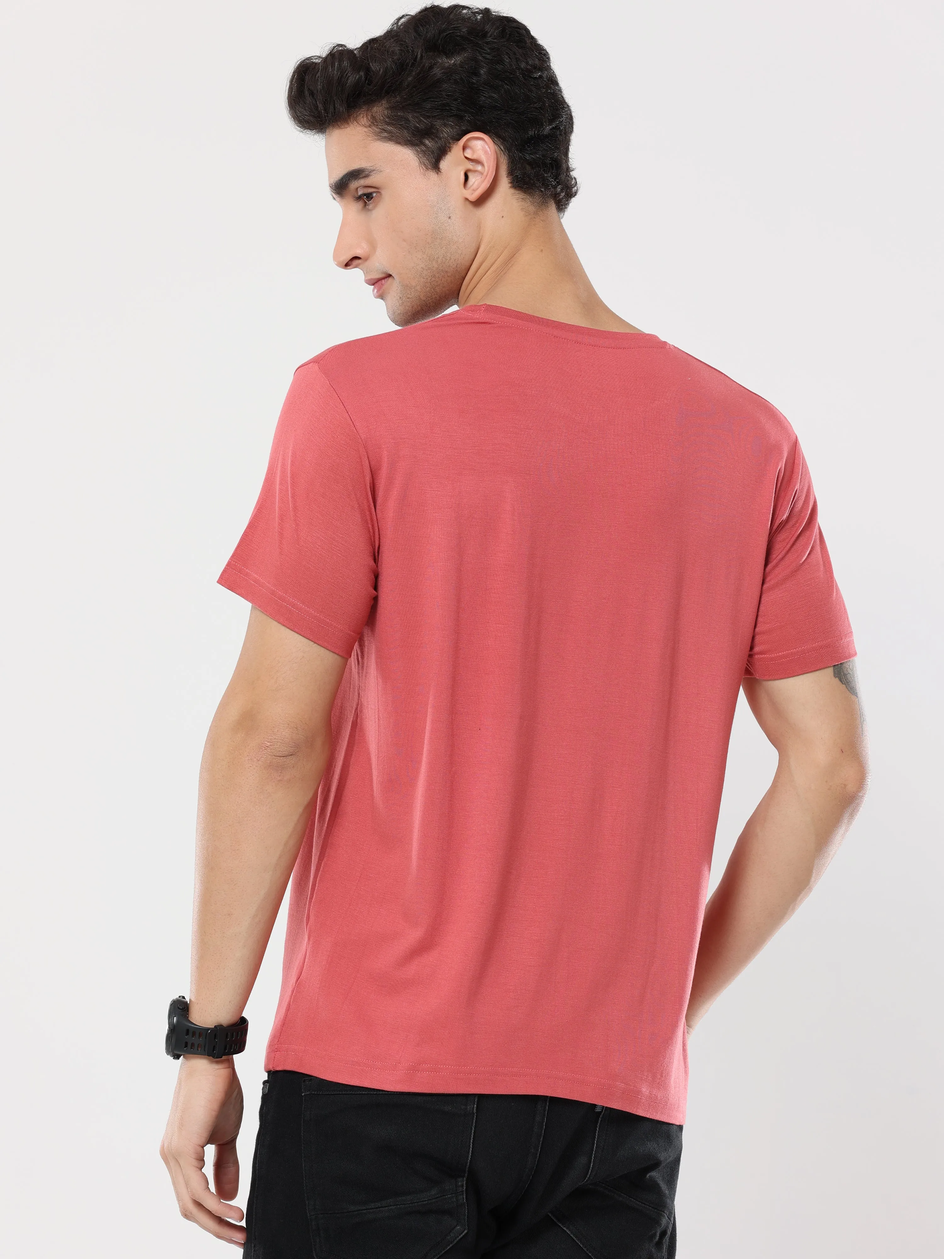 Triatan Orange Bamboo Fabric T-Shirt