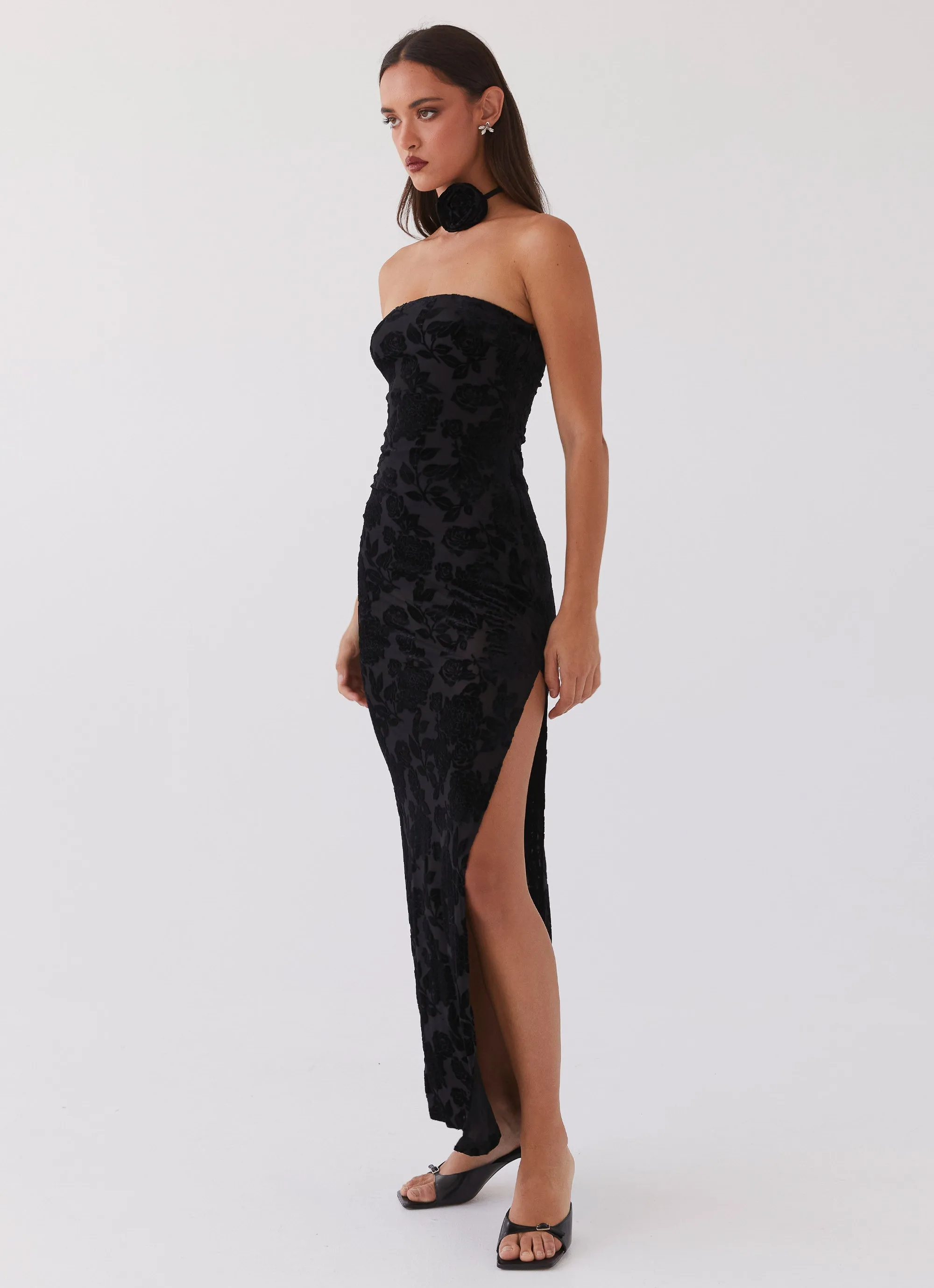 Trouble Love Maxi Dress - Black