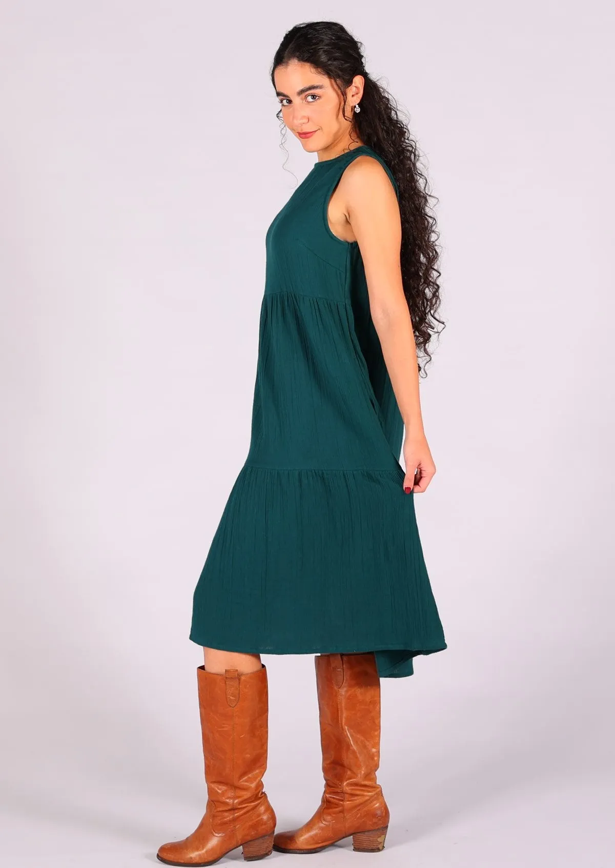 Tully Dress Deep Teal