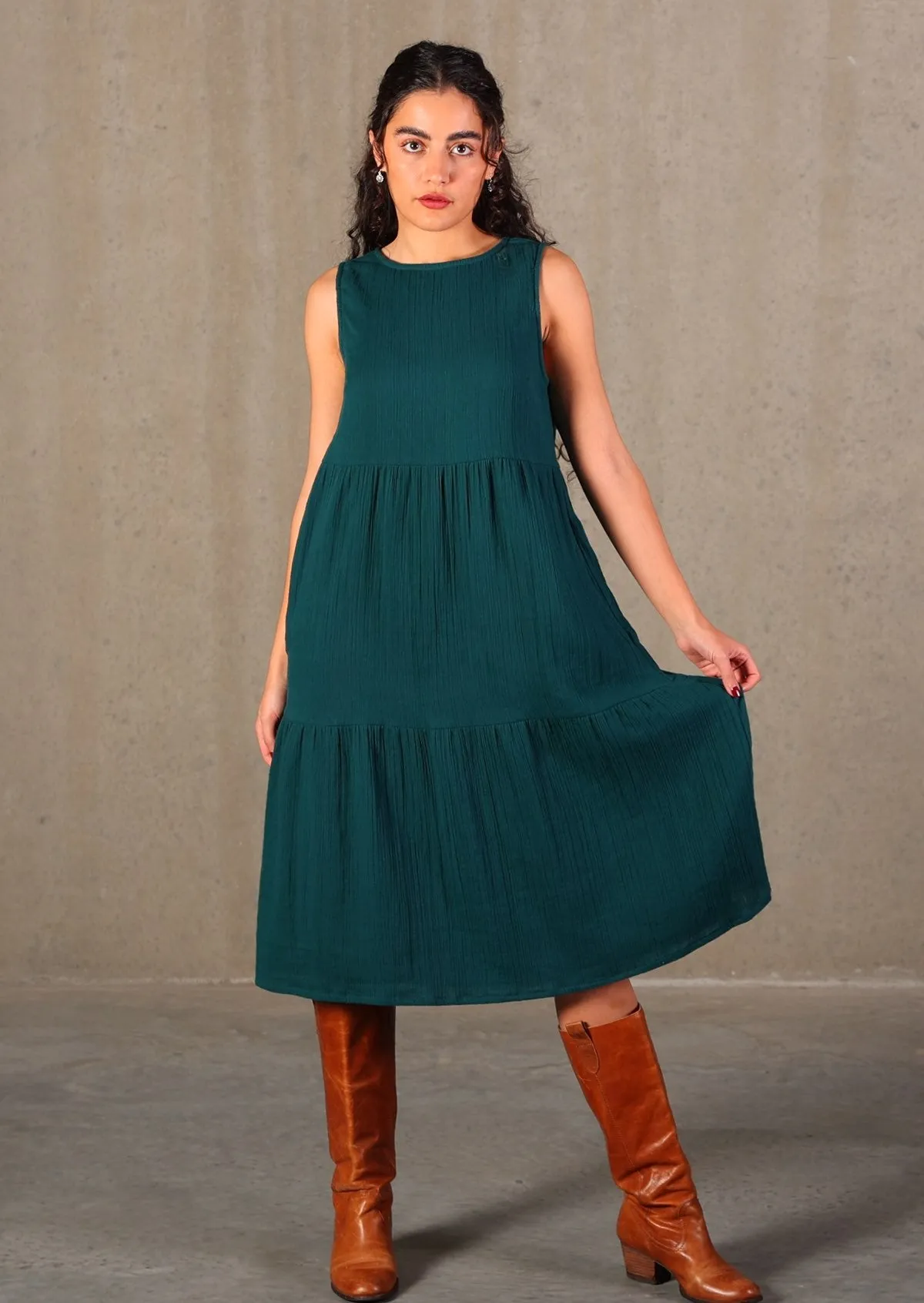 Tully Dress Deep Teal