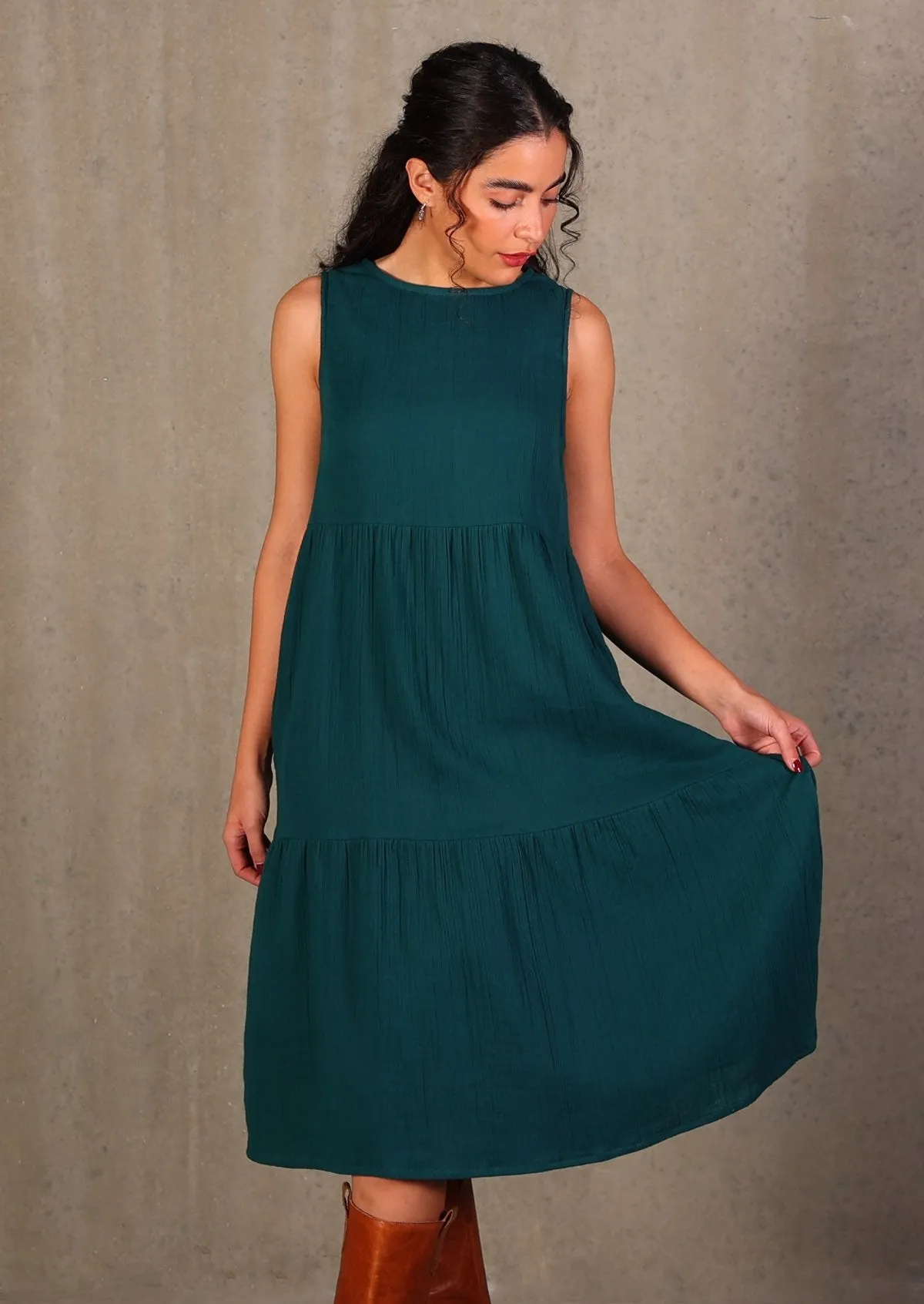 Tully Dress Deep Teal