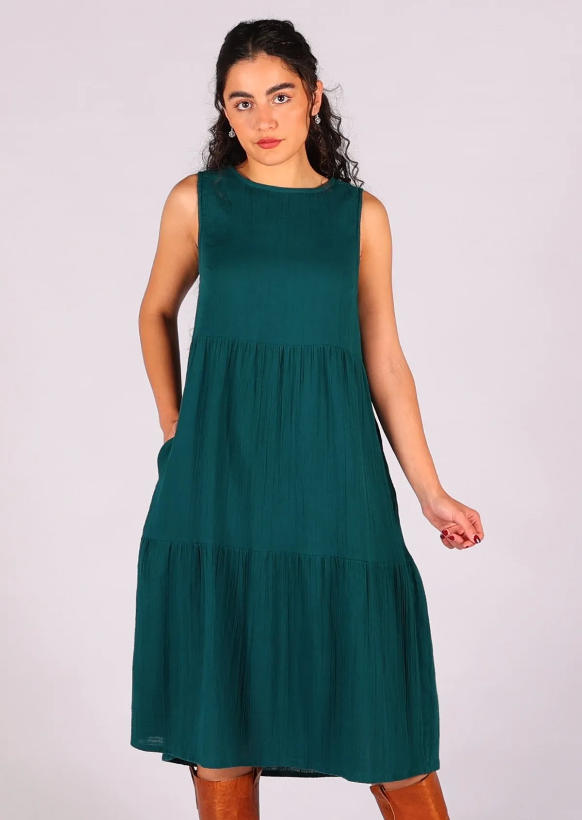 Tully Dress Deep Teal