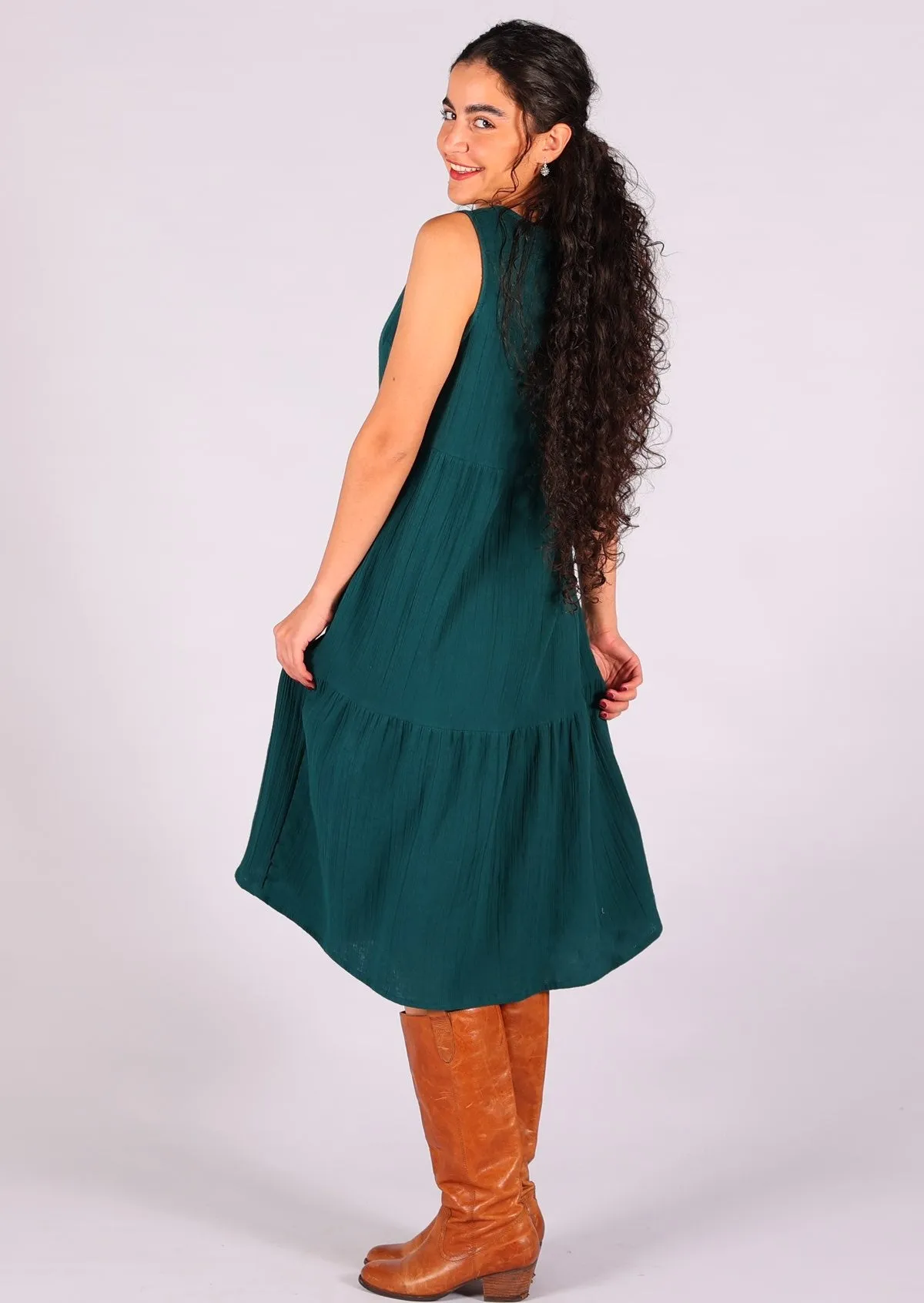 Tully Dress Deep Teal