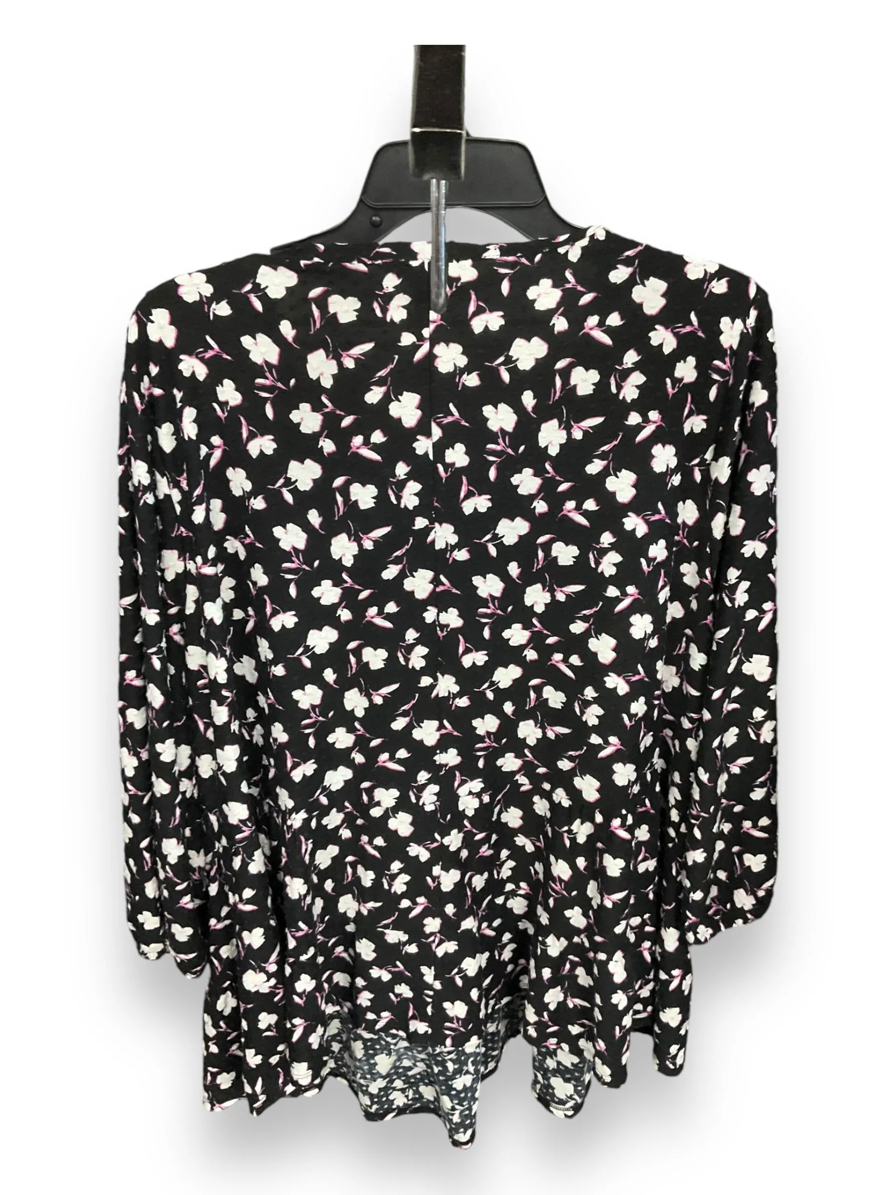 Tunic 3/4 Sleeve By Lane Bryant In Floral, Size: 1x