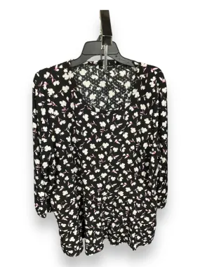 Tunic 3/4 Sleeve By Lane Bryant In Floral, Size: 1x