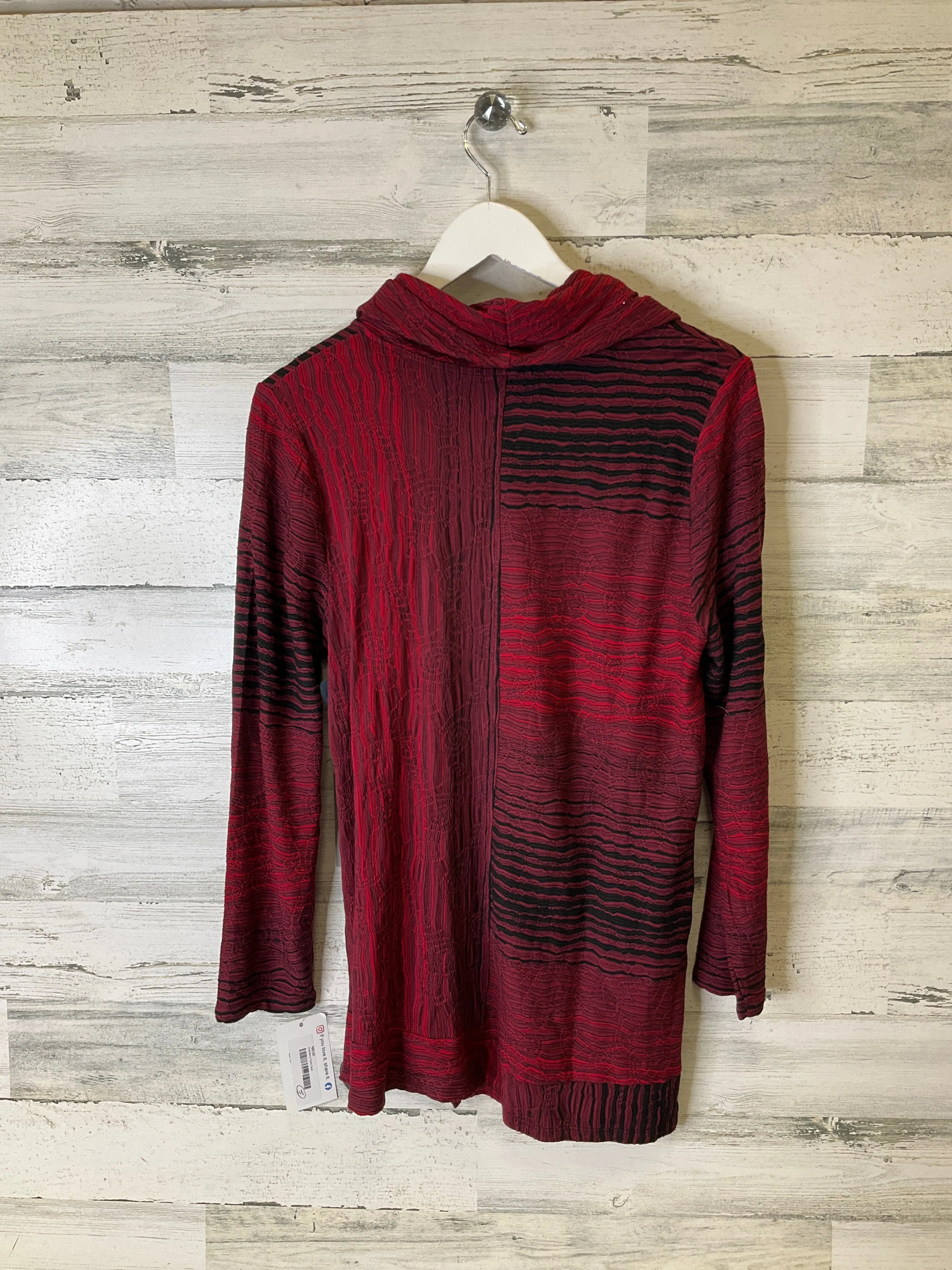 Tunic Long Sleeve By Habitat In Red, Size: S