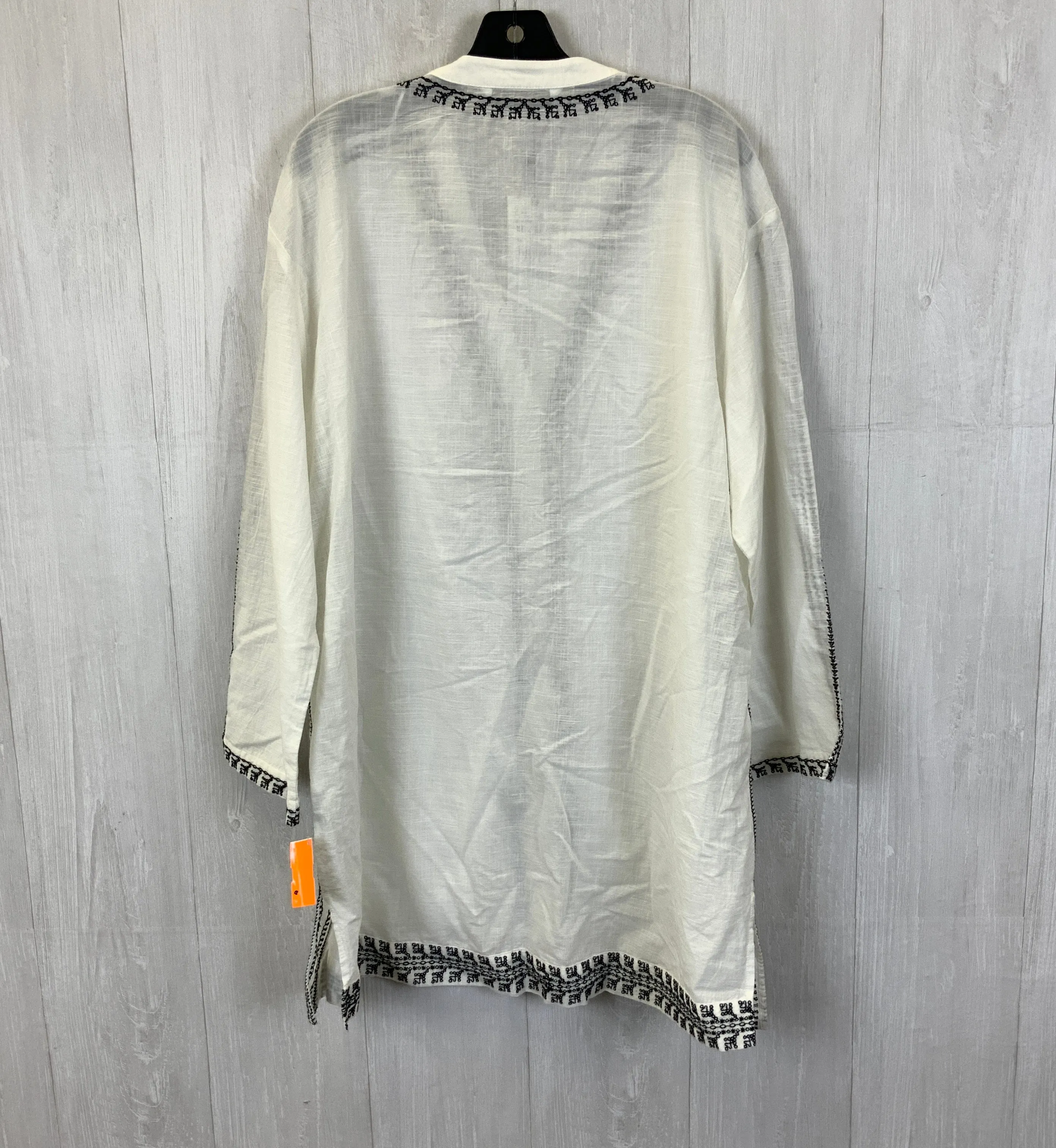 Tunic Long Sleeve By Zara In White, Size: Xl