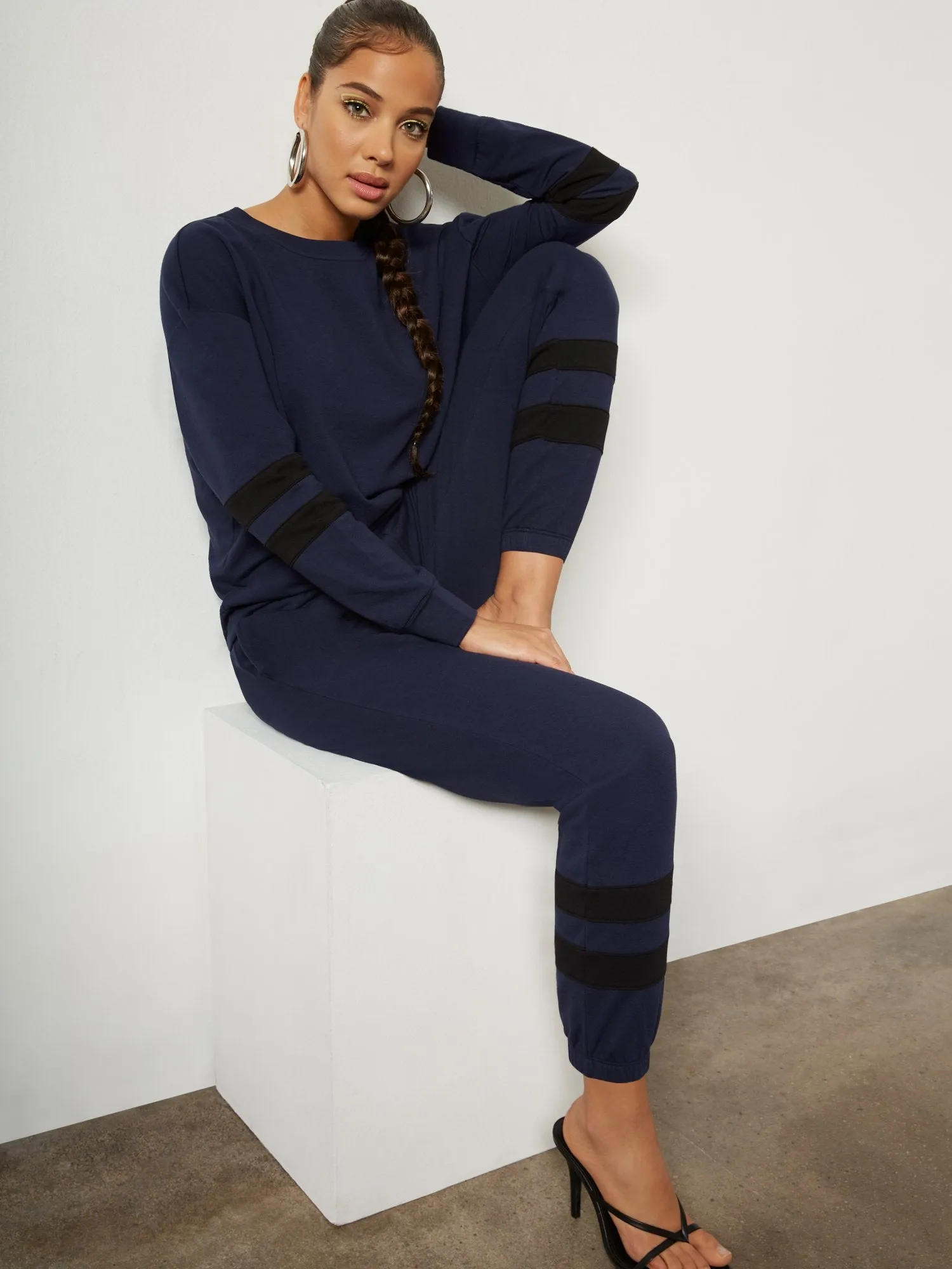 Two-Stripe Colorblock Jogger Pant