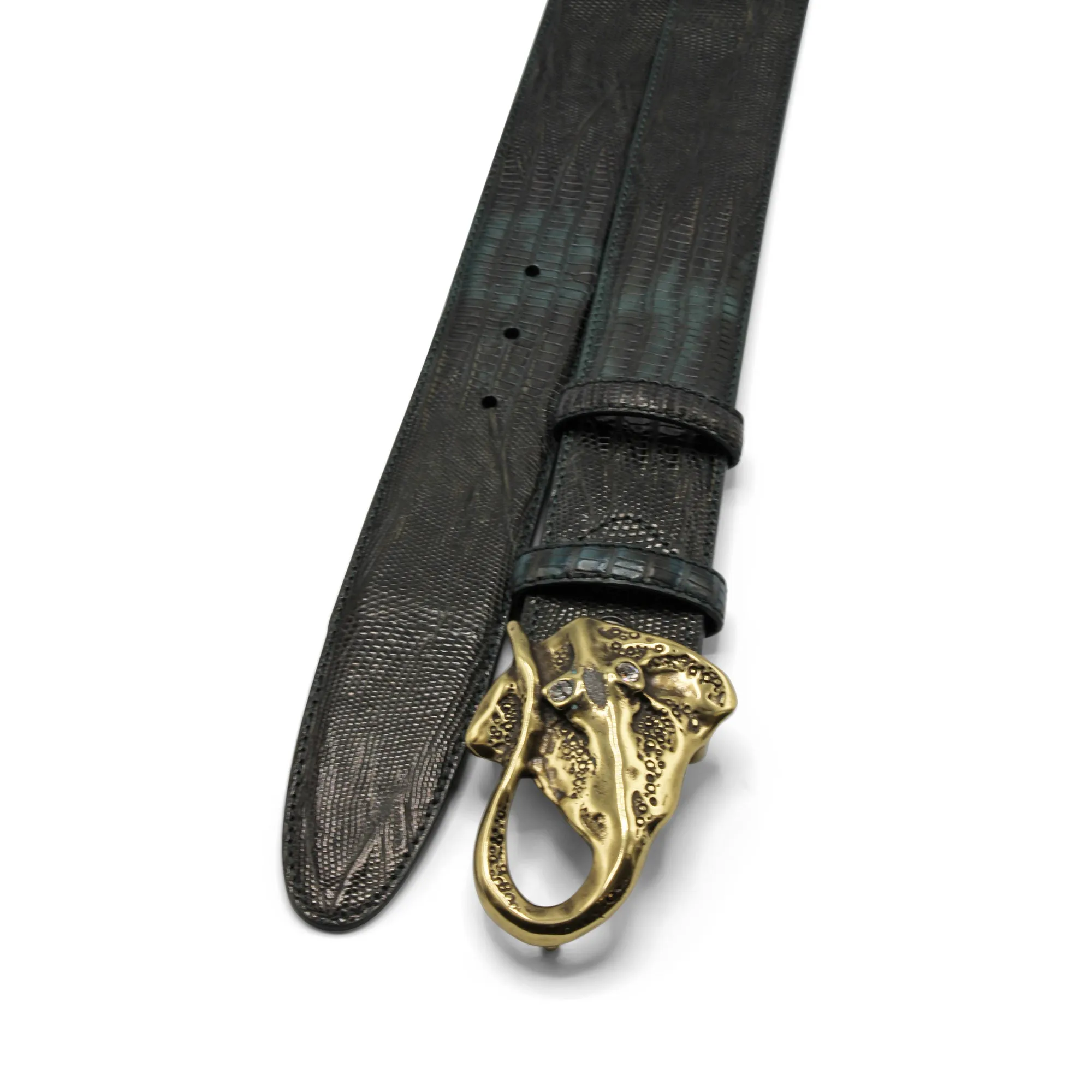 Two Tone Mid Atlantic Teyus Effect Stingray Belt