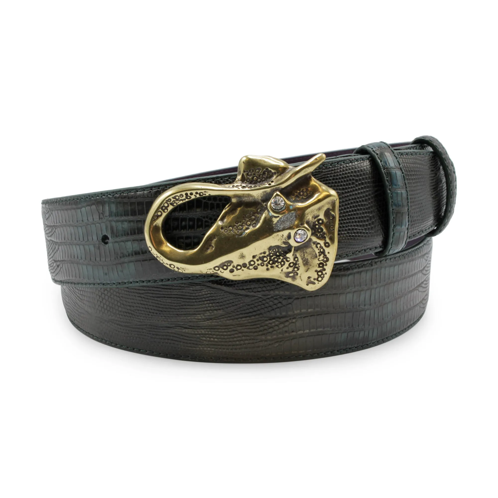 Two Tone Mid Atlantic Teyus Effect Stingray Belt