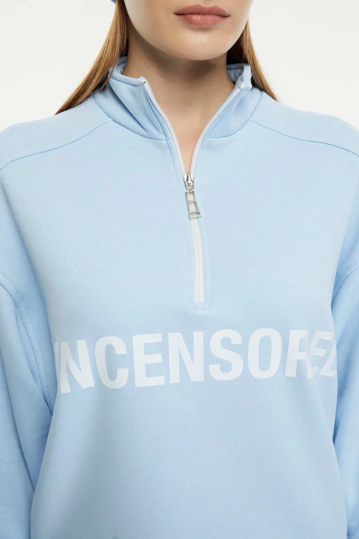 Uncensored / Zipper Women Sweatshirt