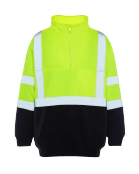 UPA542 HiVis 1/4 Zip Soft Shell Pullover