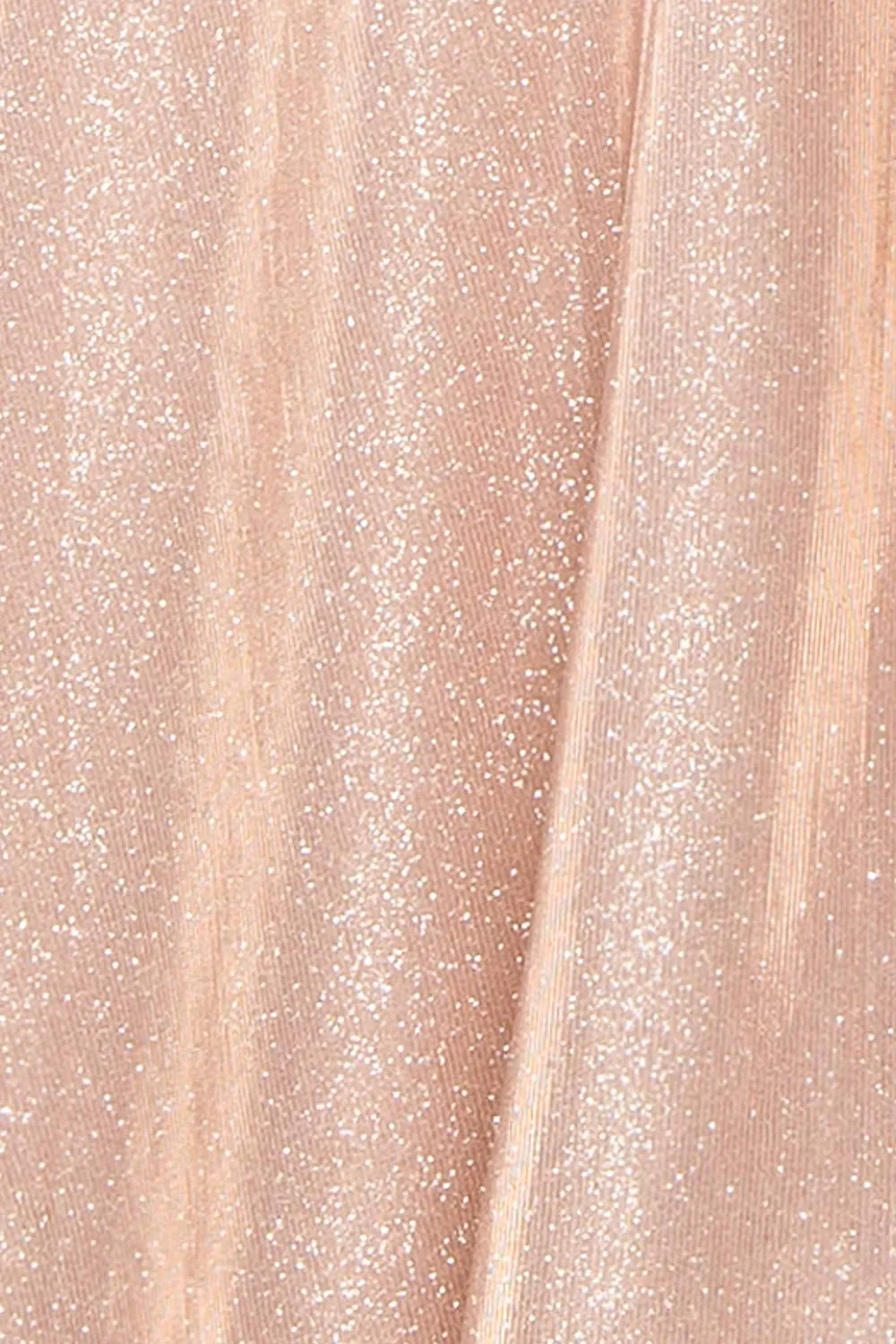 Velouette | Shimmery Rosegold Maxi Dress