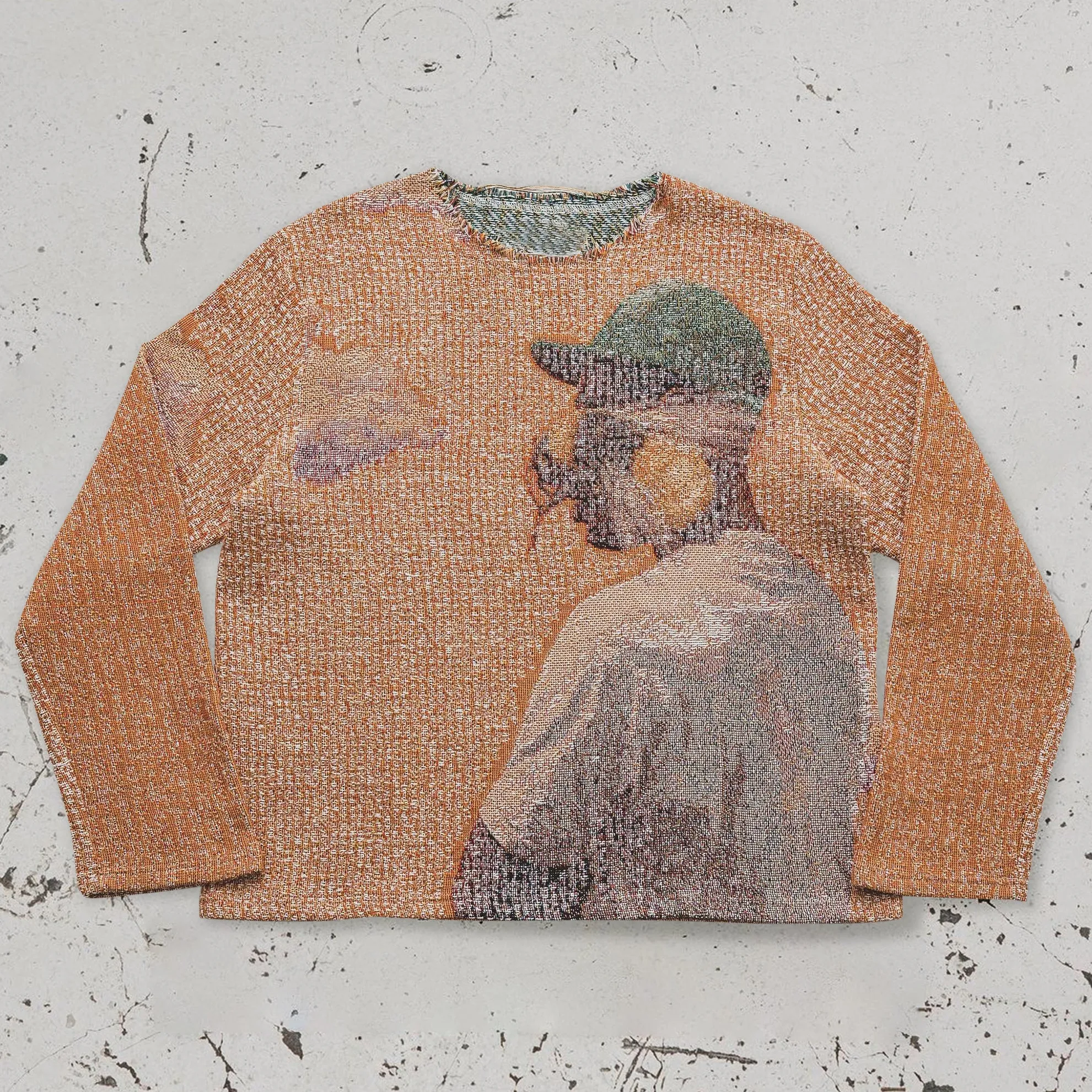 Vintage Casual Street Tapestry Sweatshirt