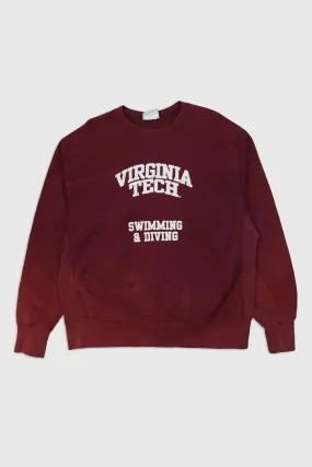 Vintage Virginia Tech Swimming And Diving Sweatshirt