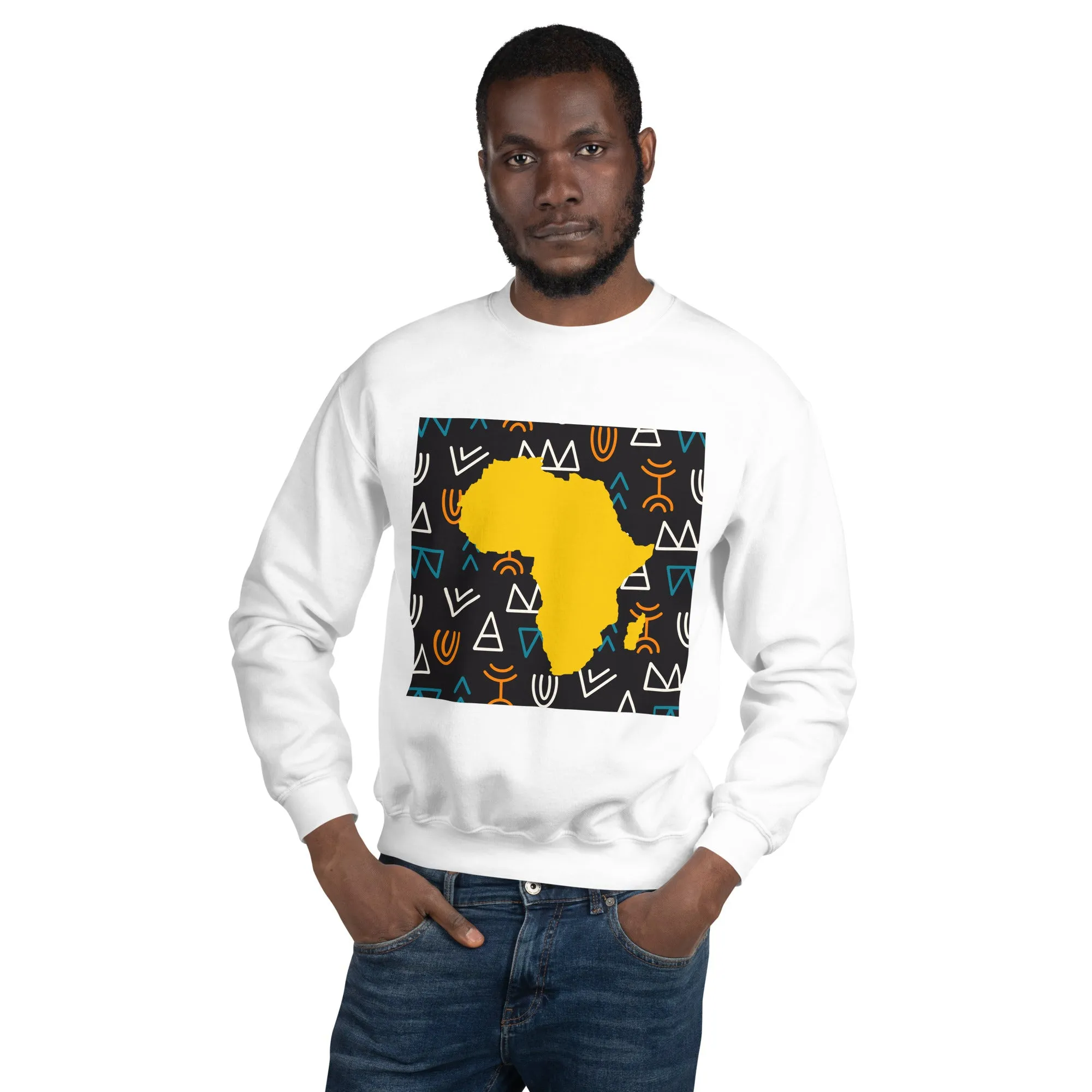 Virgil Tribal Africa Map Unisex Mens Womens Sweatshirt