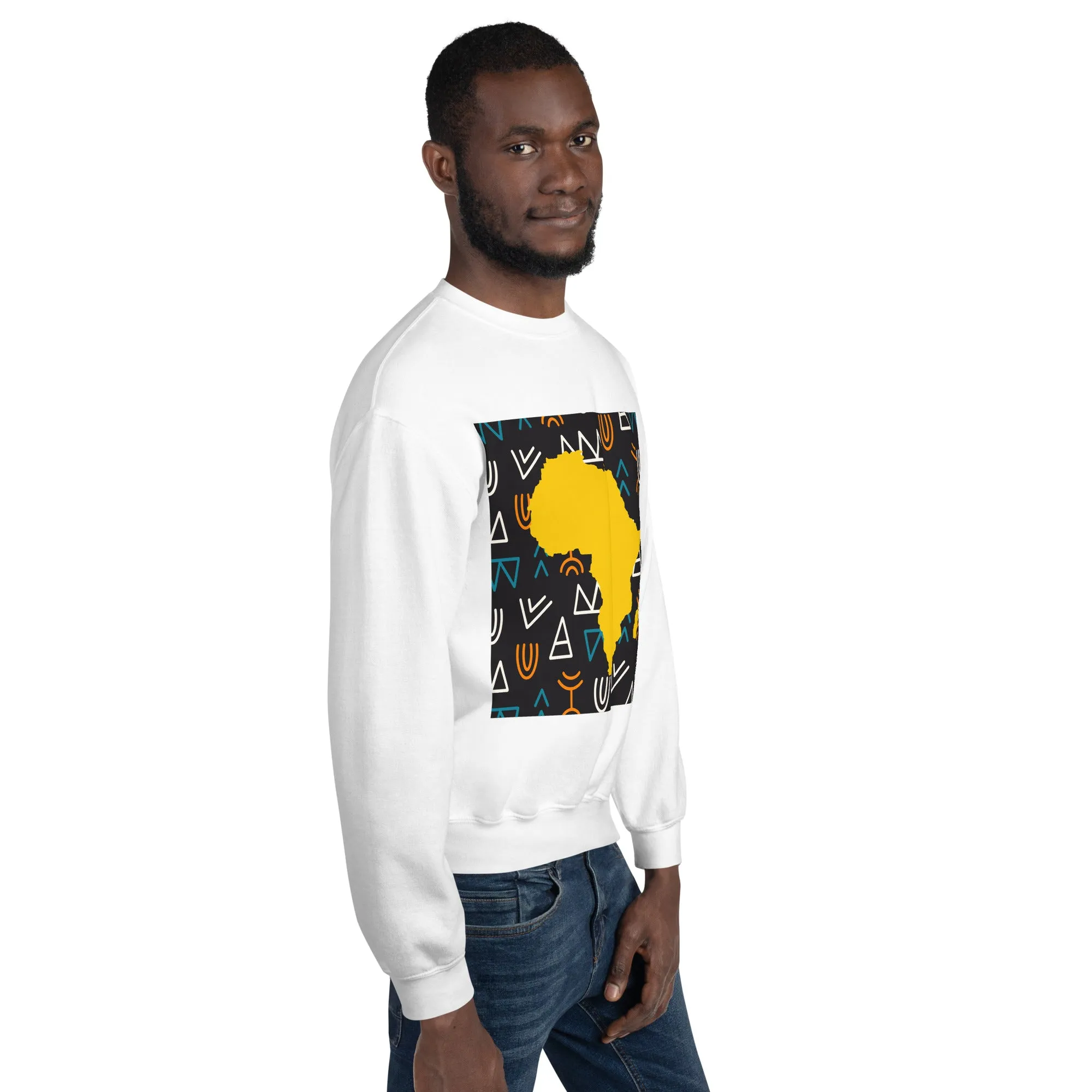 Virgil Tribal Africa Map Unisex Mens Womens Sweatshirt