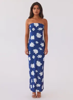 What I Want Maxi Dress - Navy Flora