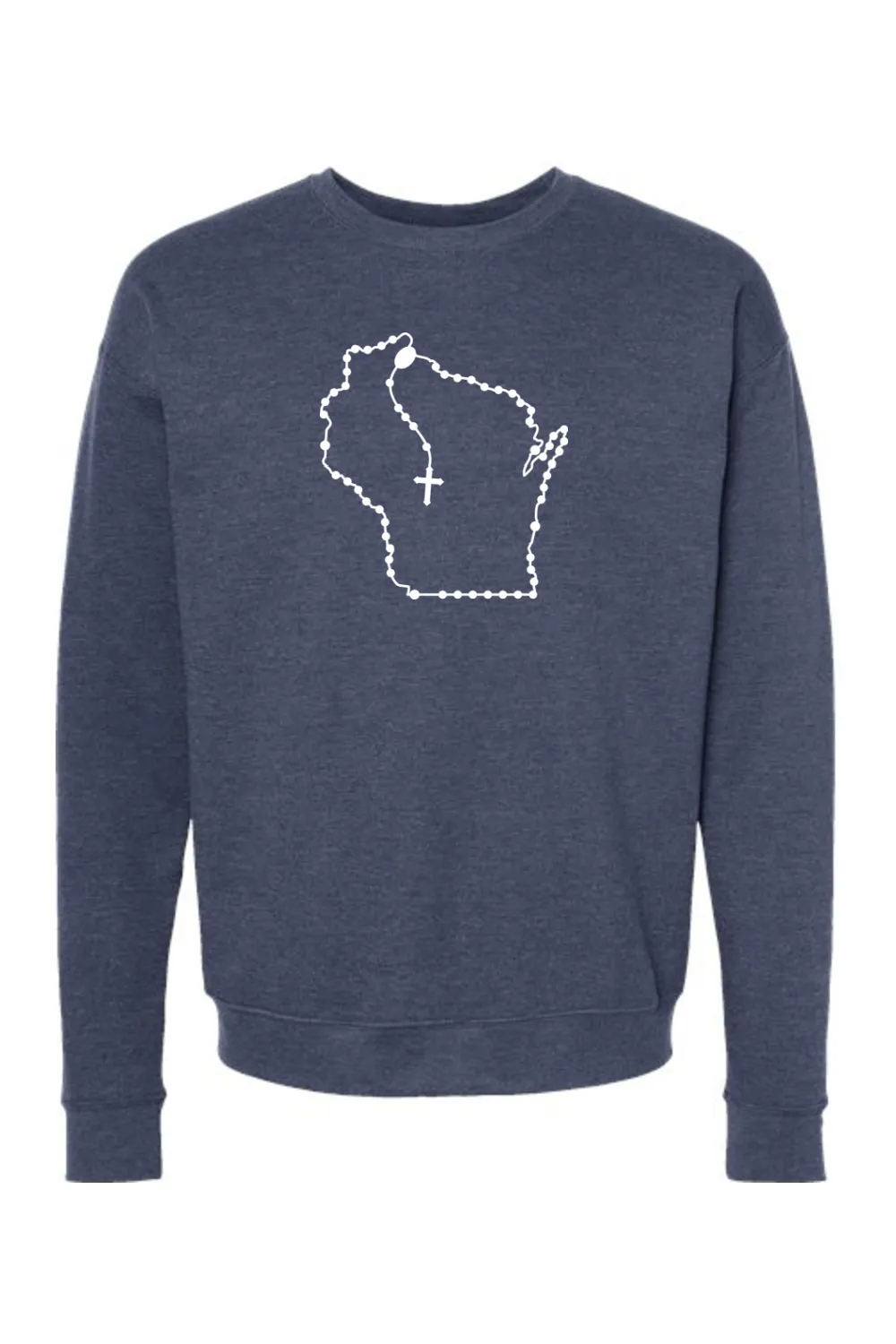 Wisconsin Catholic Rosary Crewneck Sweatshirt