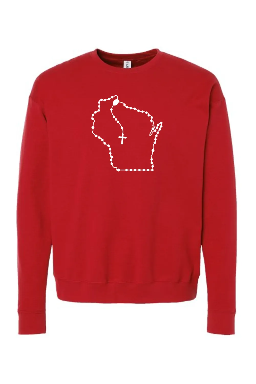 Wisconsin Catholic Rosary Crewneck Sweatshirt