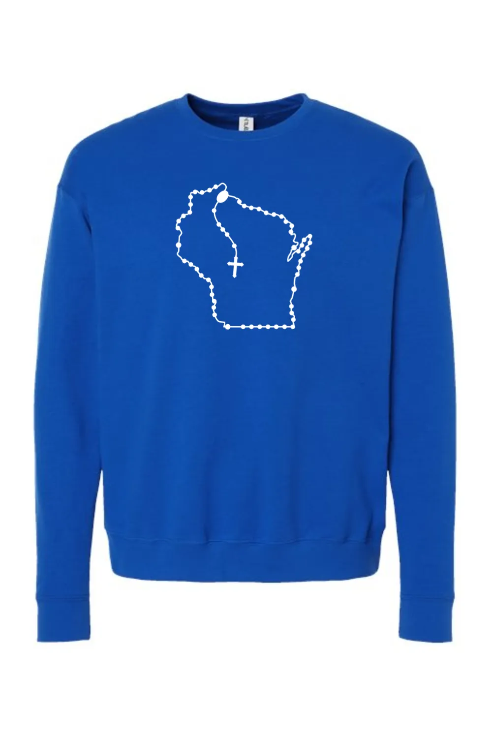 Wisconsin Catholic Rosary Crewneck Sweatshirt