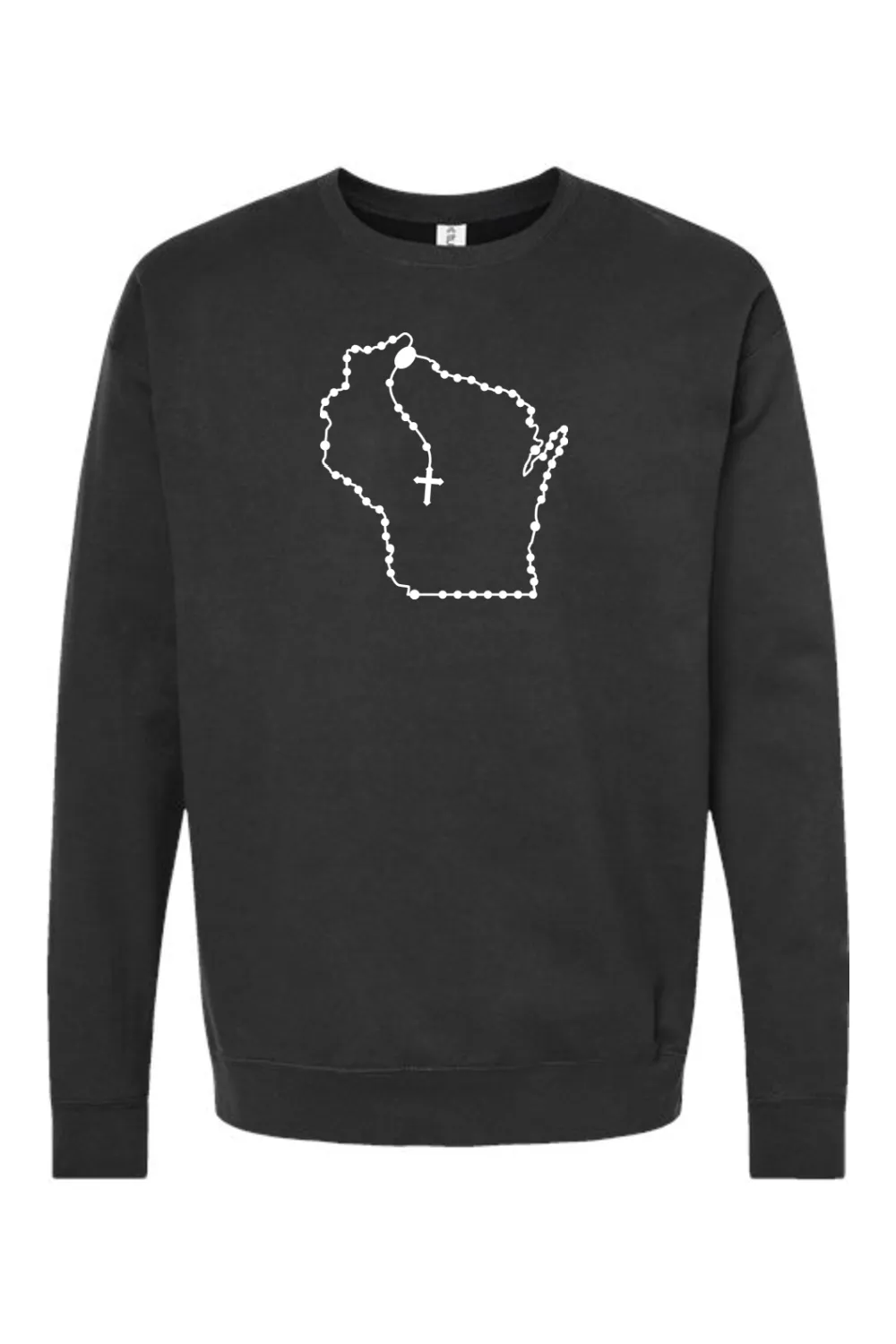 Wisconsin Catholic Rosary Crewneck Sweatshirt