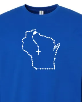 Wisconsin Catholic Rosary Crewneck Sweatshirt