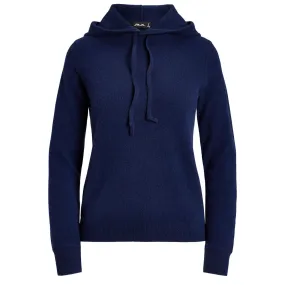 Womens RLX Cashmere Hoodie Refined Navy - 2025