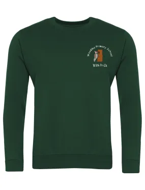 Woodlea Primary School Green Sweatshirt - OLD LOGO