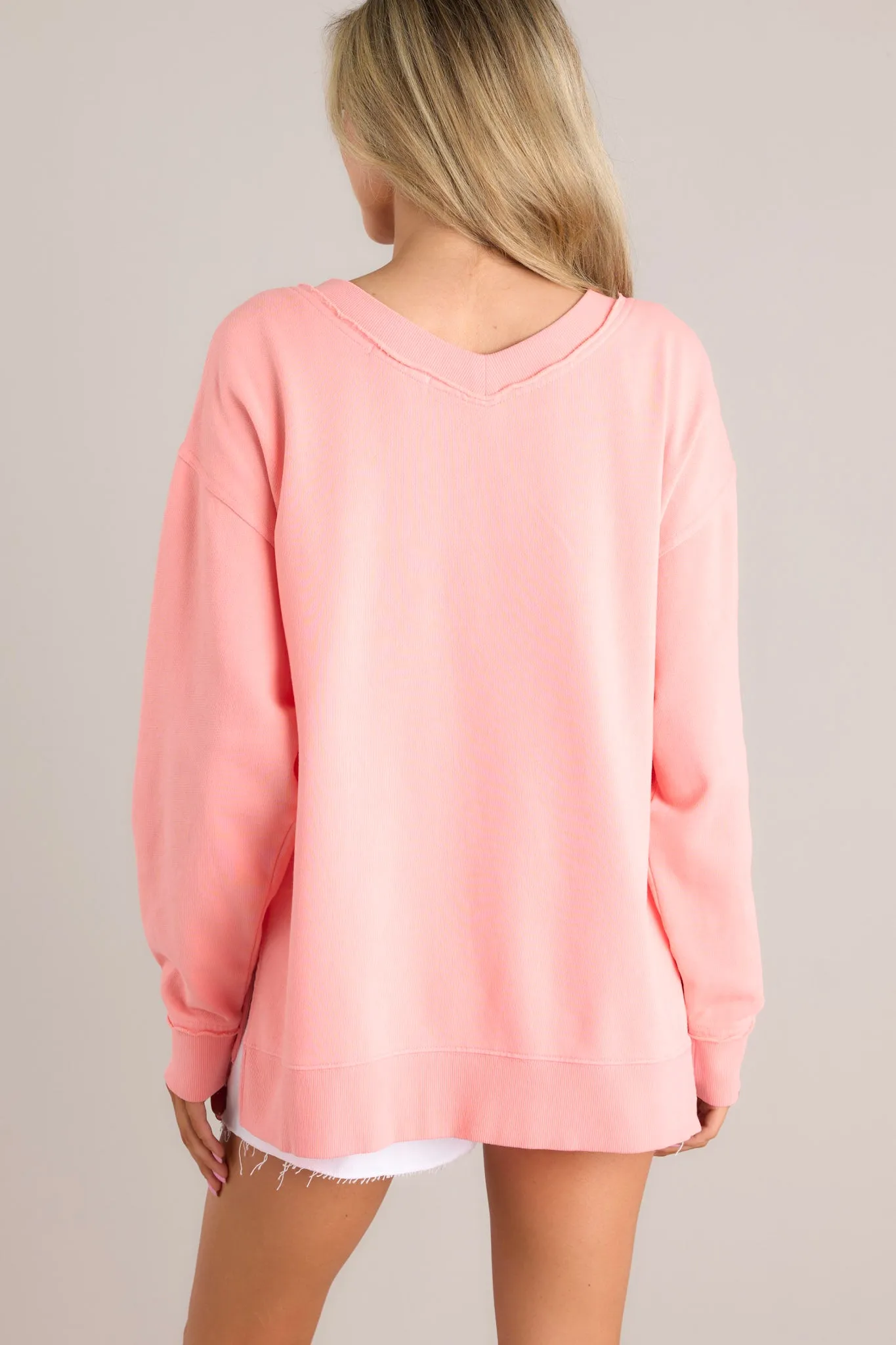 Z-Supply Double Take Melon Pop Sweatshirt