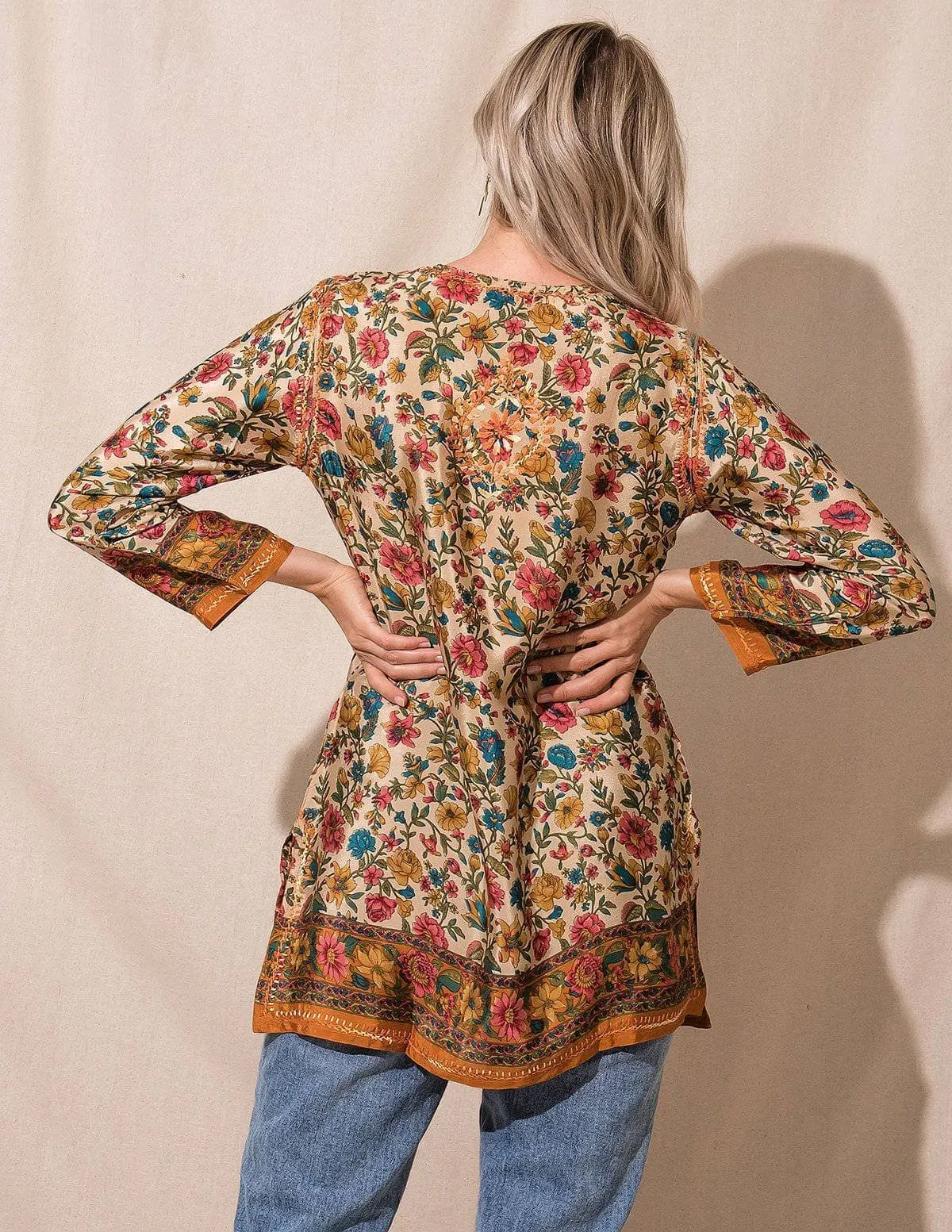 Zareena Flowy Tunic - Sienna