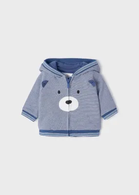 Zip Up Sweatshirt With Hoodie Newborn Boy | Mayoral